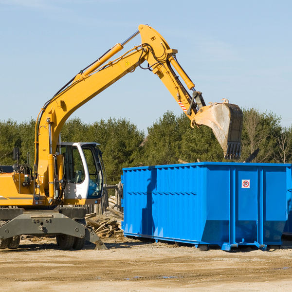 what happens if the residential dumpster is damaged or stolen during rental in Clear Creek